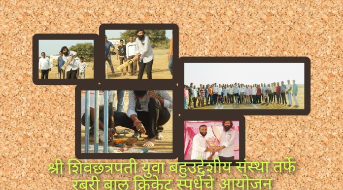 निखिल भाऊ सुरमवार यांच्या हस्ते रबरी बॉल क्रिकेट उद्घाटन सोहळा संपन्न..