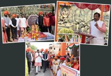 रयतेचे राज्य निर्माण करण्याचा संकल्प करूया* ! *सांस्कृतिक कार्यमंत्री सुधीर मुनगंटीवार यांच्या उपस्थितीत शिवजयंती साजरी*