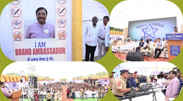 कायदा सुव्यवस्था राखण्यात पोलिसांप्रमाणेच नागरिकांचाही सहभाग महत्त्वाचा- ना.सुधीर मुनगंटीवार