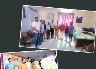 बल्लारपुर के नवनियुक्त थानेदार आसिफ राजा शेख का बी,एस, ए, क्लब द्वारा भव्य सत्कार