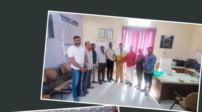 बल्लारपुर के नवनियुक्त थानेदार आसिफ राजा शेख का बी,एस, ए, क्लब द्वारा भव्य सत्कार