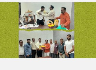 बल्लारपुर के मुख्य अधिकारी विशाल सर का बी,एस, ए, क्लब द्वारा भव्य सत्कार