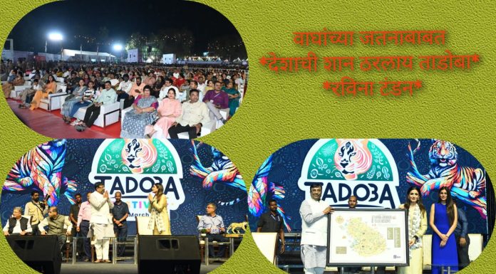 *वाघांच्या जतनाबाबत देशाची शान ठरलाय ताडोबा – रविना टंडन*