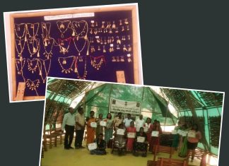 बांबू पासून महिलांनी तयार केली ज्वेलरी Ø बांबू ज्वेलरी प्रशिक्षणातून महिलांना मिळाले उपजिवीकेचे साधन