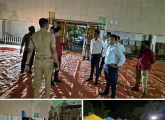 जिल्हाधिका-यांकडून स्विमींग पुल व बॅडमिंटन हॉलची पाहणी