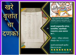 *सावली तालुक्यातील बोगस स्वयंघोषित खंडणीखोर पत्रकारांना आळा बसणार का ?असे वृत्त प्रकाशित होताच एका पत्रकाराने केली पत्रकारांची यादी घोषित
