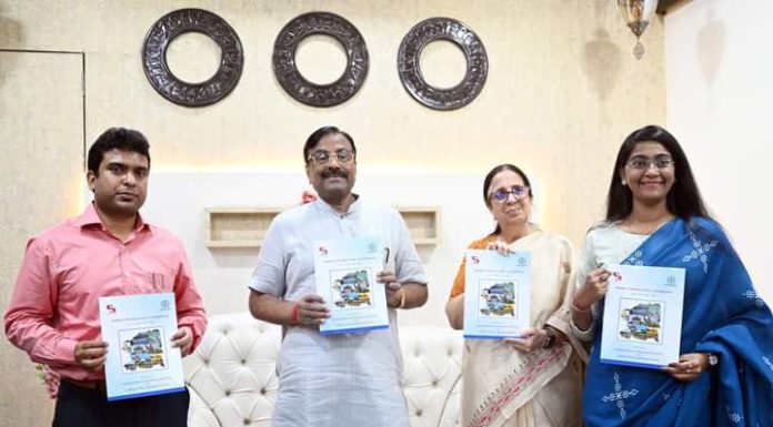 जिल्हा विकास आराखड्याचे पालकमंत्र्यांच्या हस्ते विमोचन