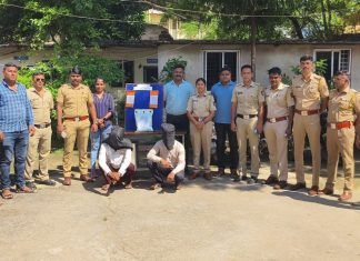 अमली पदार्थ गांजा विकीकरणा-यावर चंद्रपुर शहर पोलीसांची धाड