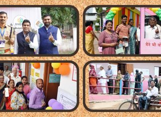 सायंकाळी 5 वाजेपर्यंत जिल्ह्यात सरासरी 64.48 टक्के मतदान