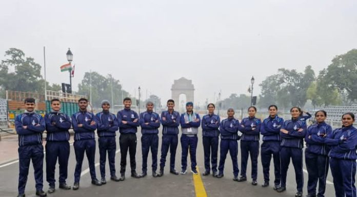 महाराष्ट्र एनएसएसच्या 12 स्वयंसेवकांचा कर्तव्यपथावरील संचलनासाठी सराव